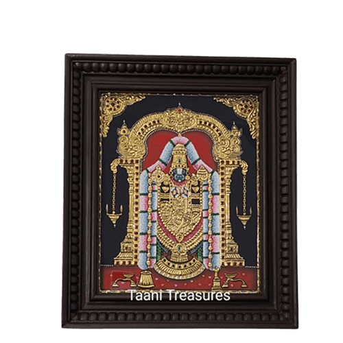 14" Lord Venkateshwara Tanjore Painting