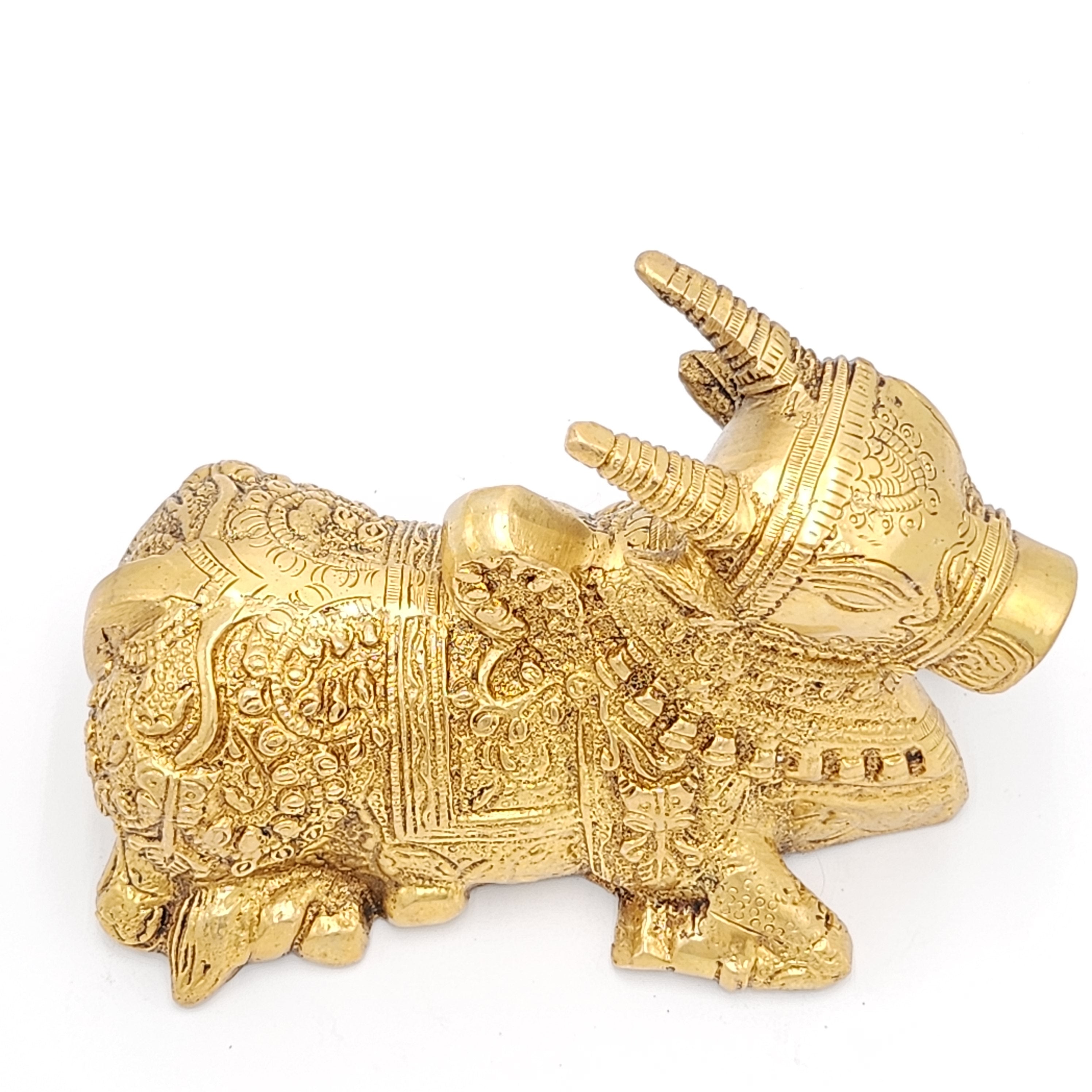 5" Brass Carving Nandi