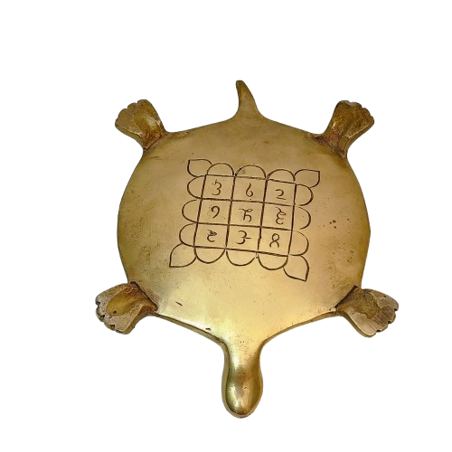 8" Brass Carved Tortoise - Tabletop Decor